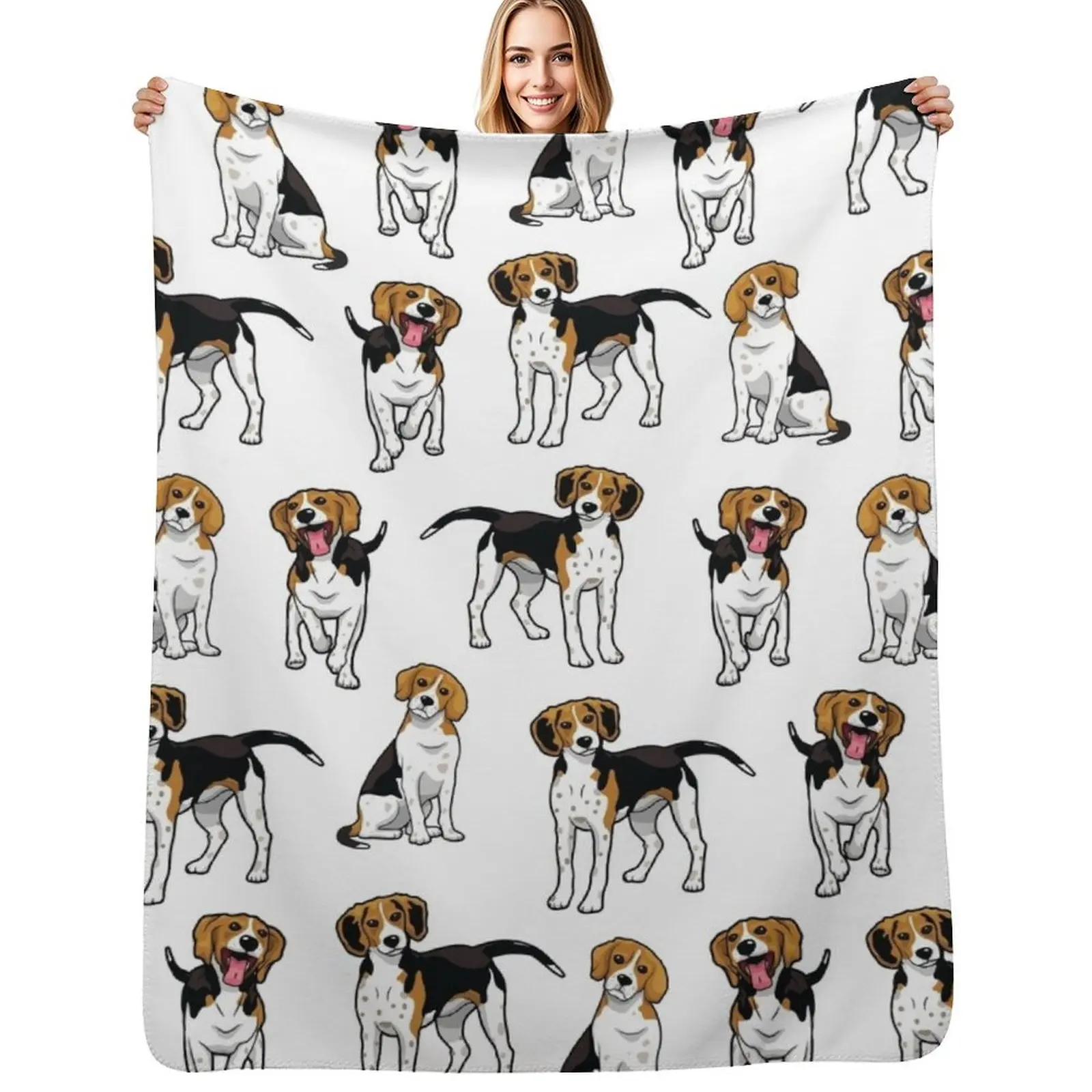 

Treeing Walker Coonhound Throw Blanket Thin Soft Blanket for Summer Night Sleeping