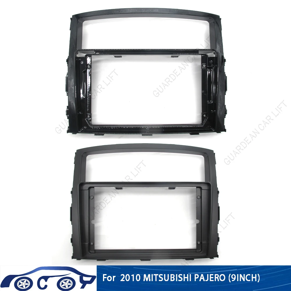 

9 Inch Car Radio Fascia For 2010 MITSUBISHI PAJERO Android Stereo Frame Player 2 Din Head Unit Panel Dash Trim