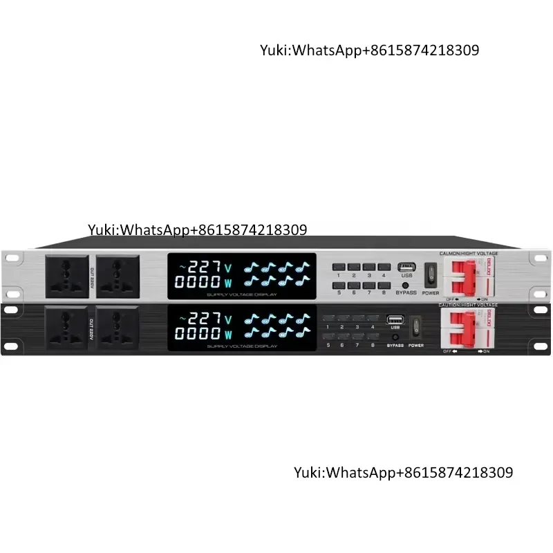 Xtuga HL-38B Professional 8-channels DJ Sound System DJ Control 12 Volt Audio Power Supply Sequencer