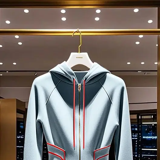 Chaquetas con capucha de color azul Retro para mujer, abrigos cortos ajustados de cintura pequeña, cárdigan de manga larga con cremallera, informal elegante para oficina