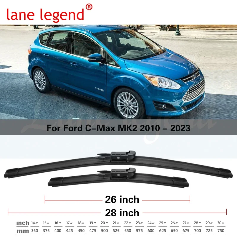 Car Wiper Front & Rear Wiper Blades Set For Ford C-Max & Grand C-Max MK2 2010 - 2023 Windscreen Windshield Window 28\