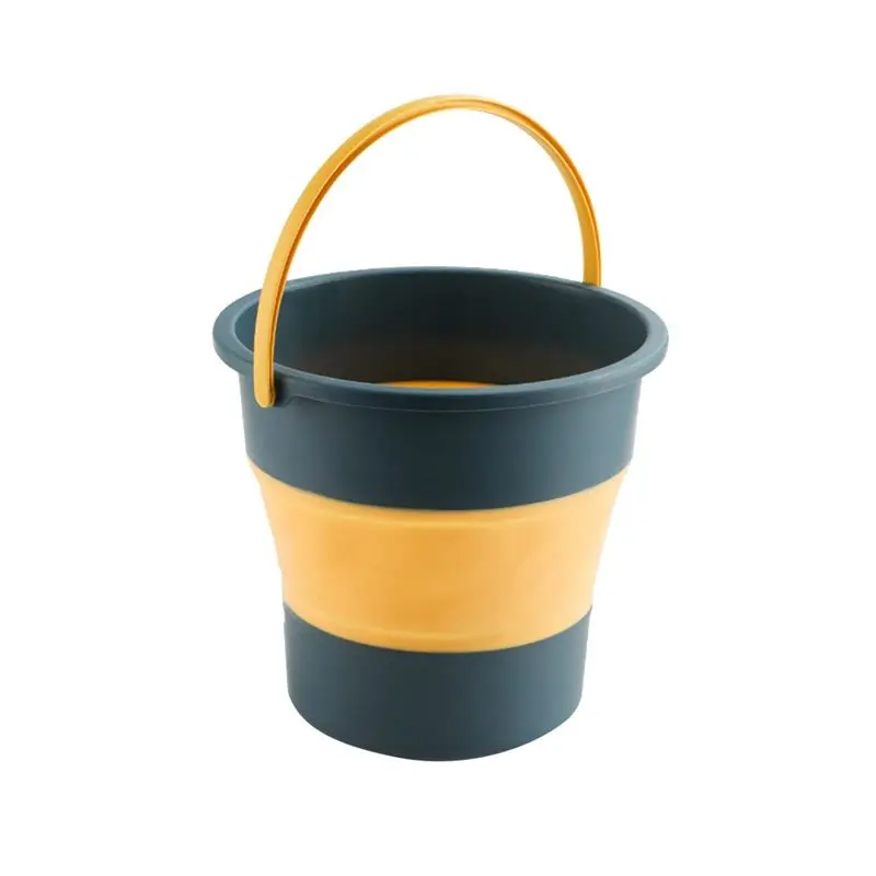 AEE4-Collapsible Bucket, Collapsible Plastic Bucket Telescopic Portable Foot Bucket, Foldable Portable Car Wash Bucket