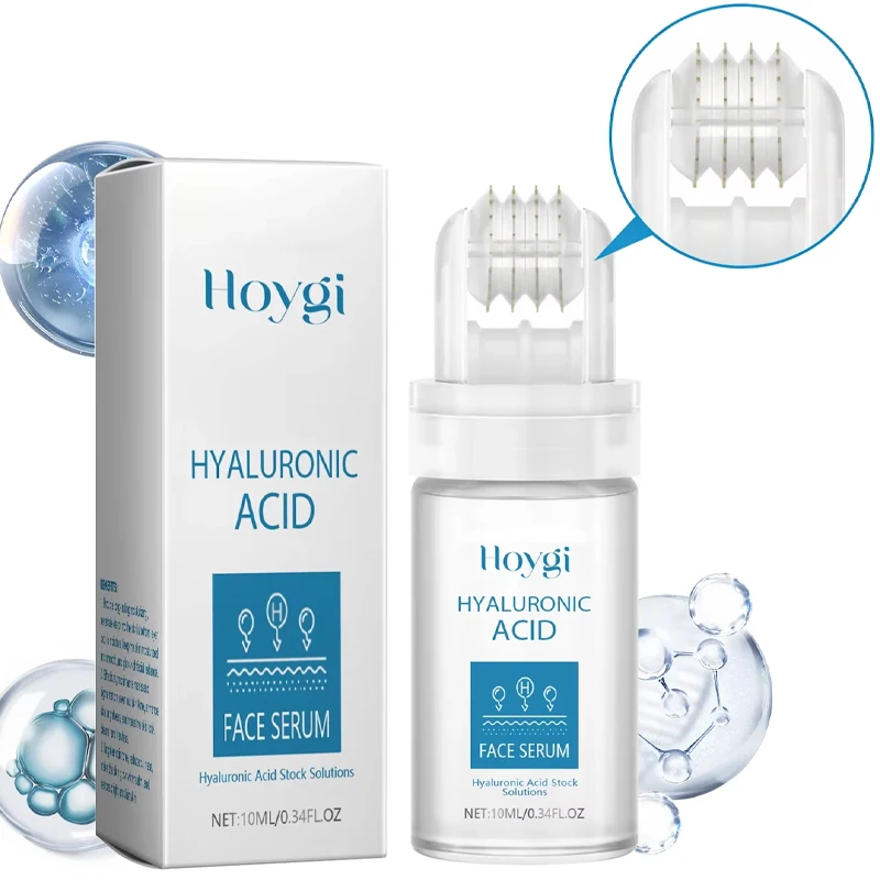 0.25mm Micro Needle Essence Hyaluronic Acid Microneedle Roller Facial Serum Hydrating Brightening Pore Refining Beauty Skin Care