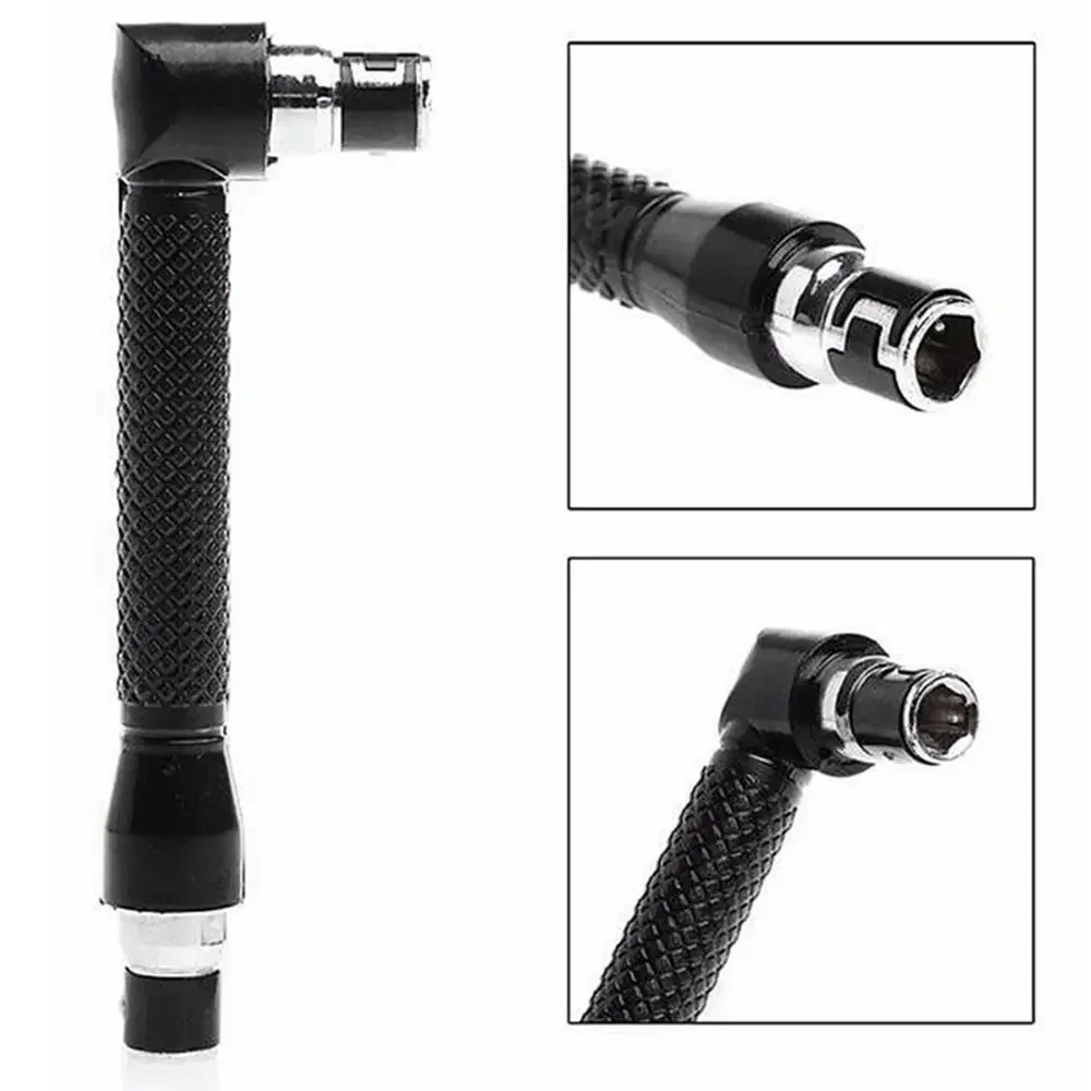 11Pcs/Set Hexagonal Screwdriver Bit L-shaped 90 Degree Wrench Double Head Handle 6.35mm Home Maintenance Screwdriver Bit Tools