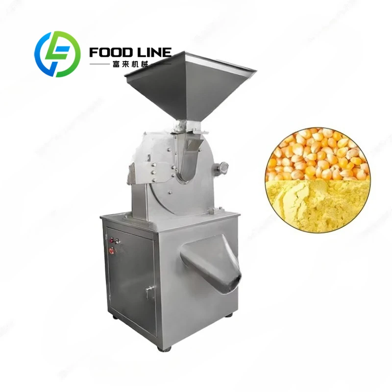 Commercial Stainless Steel Flour Mill Machine Fine Grinder for Dried Beans Seed Corn Powder Making