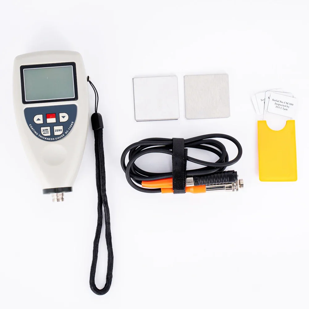 AC-110AS Digital coating thickness gauge high-precision coating thickness gauge 0 ~ 1250um paint coating thickness tester