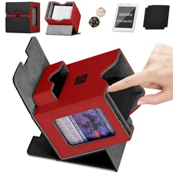 Swamp Card Deck Box Dice Tray MTG Card Commander 35PT Card Holder 100+ Sleeved Cards PU Card Storage Box Deck Game Case PTCG TCG