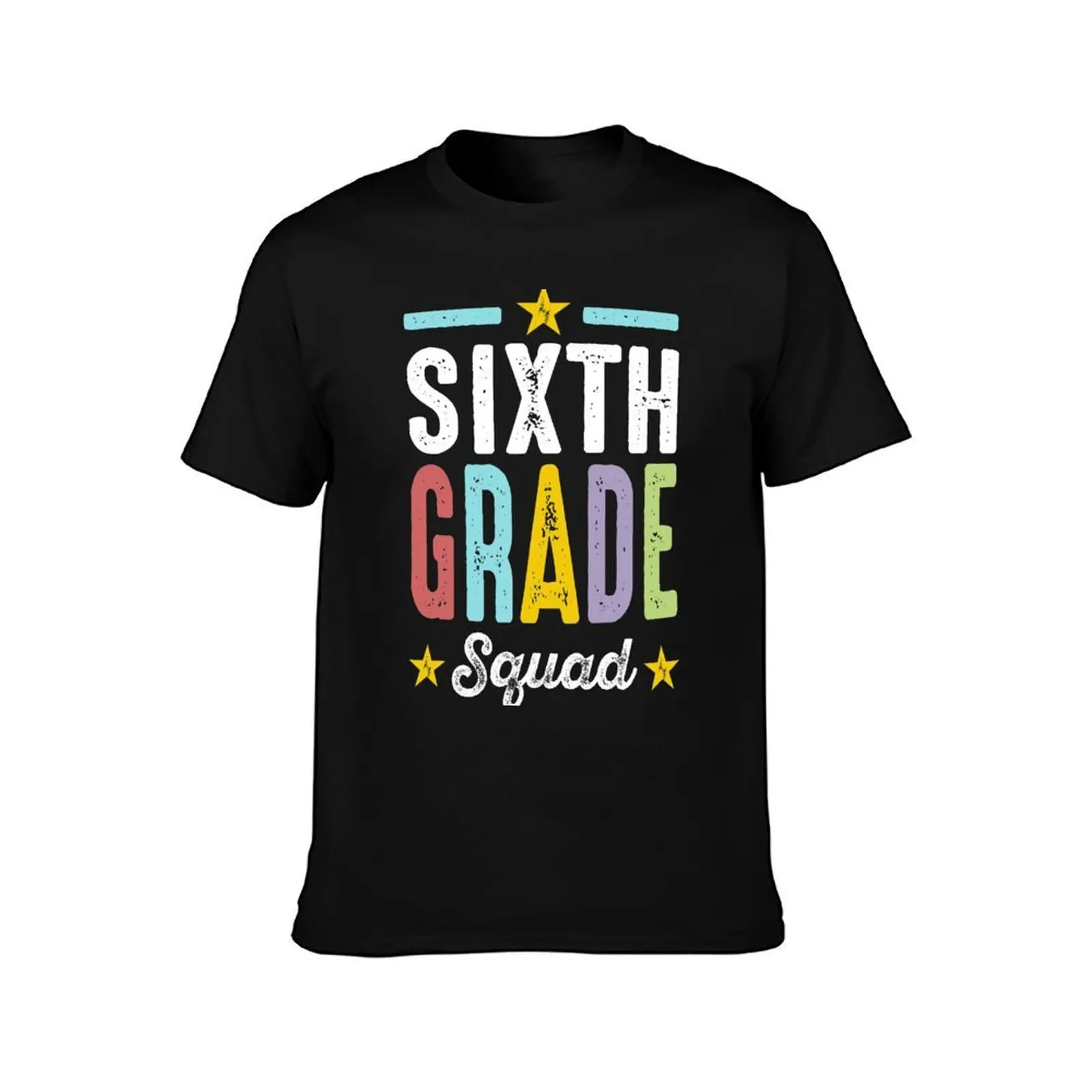 Sixth Grade Squad T-Shirt Outdoor Sports Short Sleeve Top T-Shirt