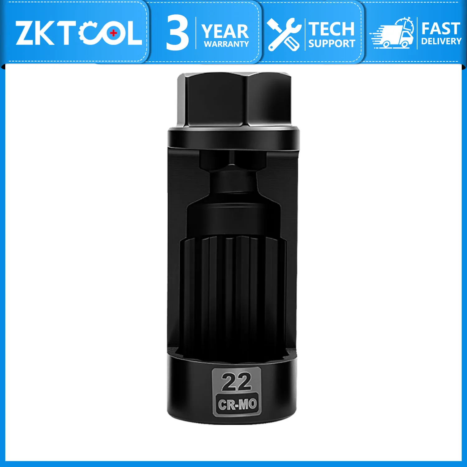 1-Piece Shock Strut Nut Socket Set, 22mm Suspension Strut Socket Tool, 1/2