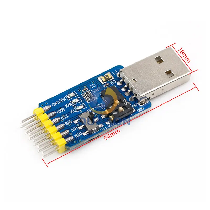 CP2102 USB-UART 6-in-1 Multifunctional(USB-TTL/RS485/232,TTL-RS232/485,232 to 485) Serial Adapter forArduino