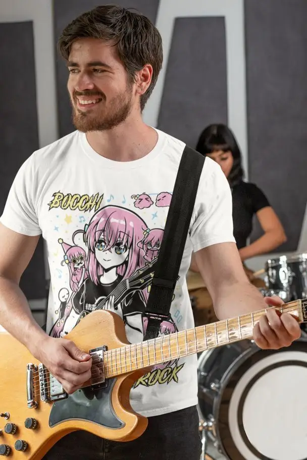 Hitori Gotou Bocchi the Rock T-shirt Yamada,Nijika Ijichi Anime Girl Soft Tee