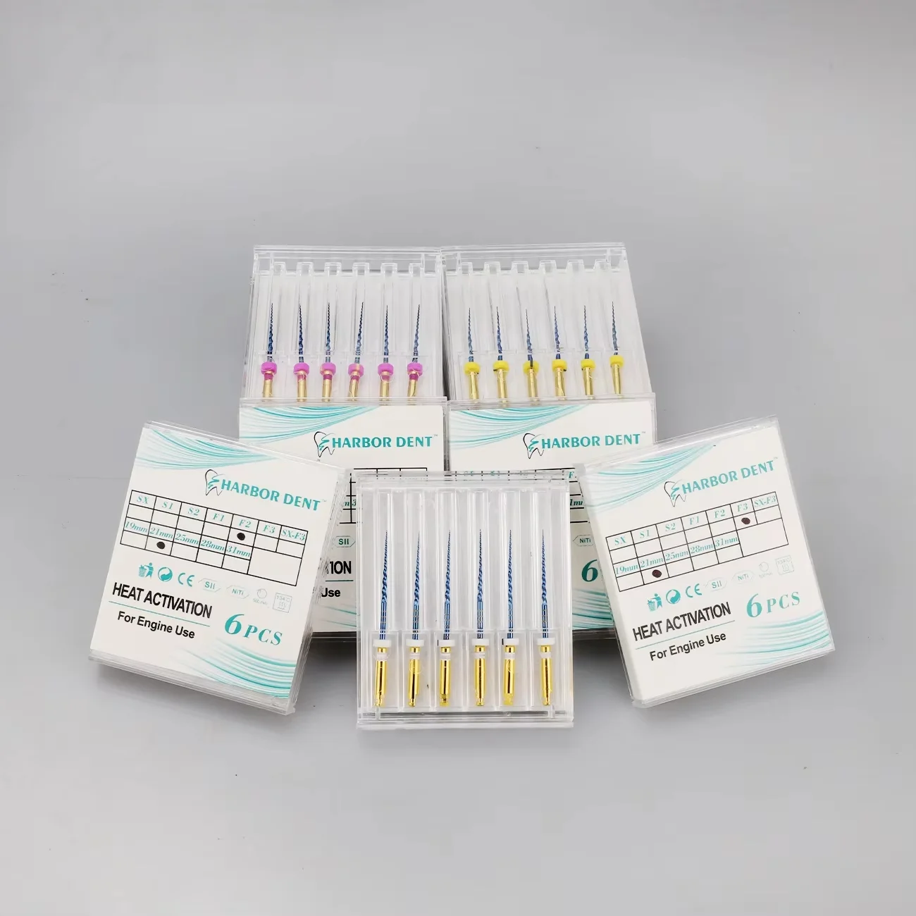 21/25/31mmDental Blue File Nitinol Rotary Universal Engine Endodontic Anti-Fatigue Constant Needle Dentistry Root Canal Material