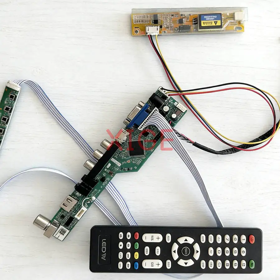 

Плата привода матричного контроллера подходит для LP150X05 LP150X08 LP150X09 LP150X06 1024x768 1CCFL 1024*768 HDMI + VGA + AV + USB LVDS-30Pin DIY Kit