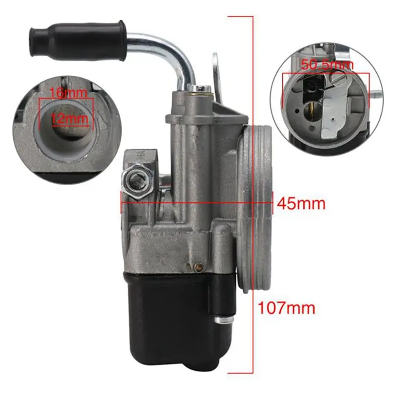 4X Carburetor For Piaggio Ciao PX FL Vespa Moped Pocket SHA 12/12 Dellorto Carb-AS55
