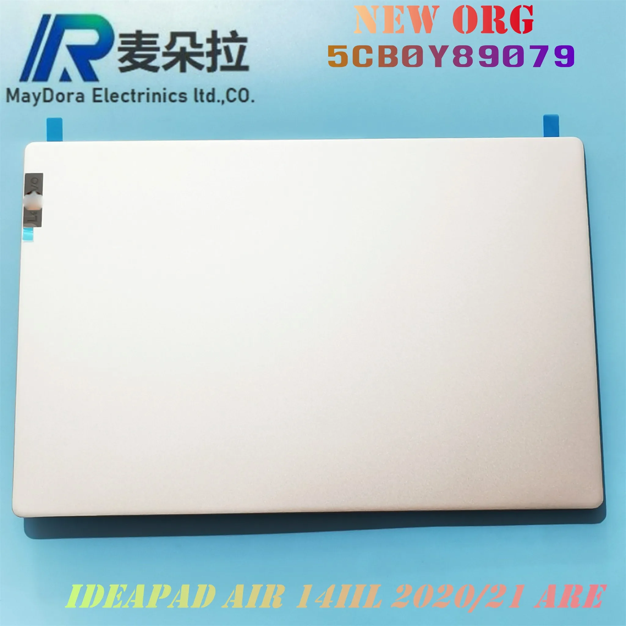 

LATPOP Parts for Lenovo AIR14 2020/21 IdeaPad5-14IIL ITL ARE ALC 81YH 82FE LCD Back Cover\Bezel\hinge Caps SLIVER 5CB0Y89079