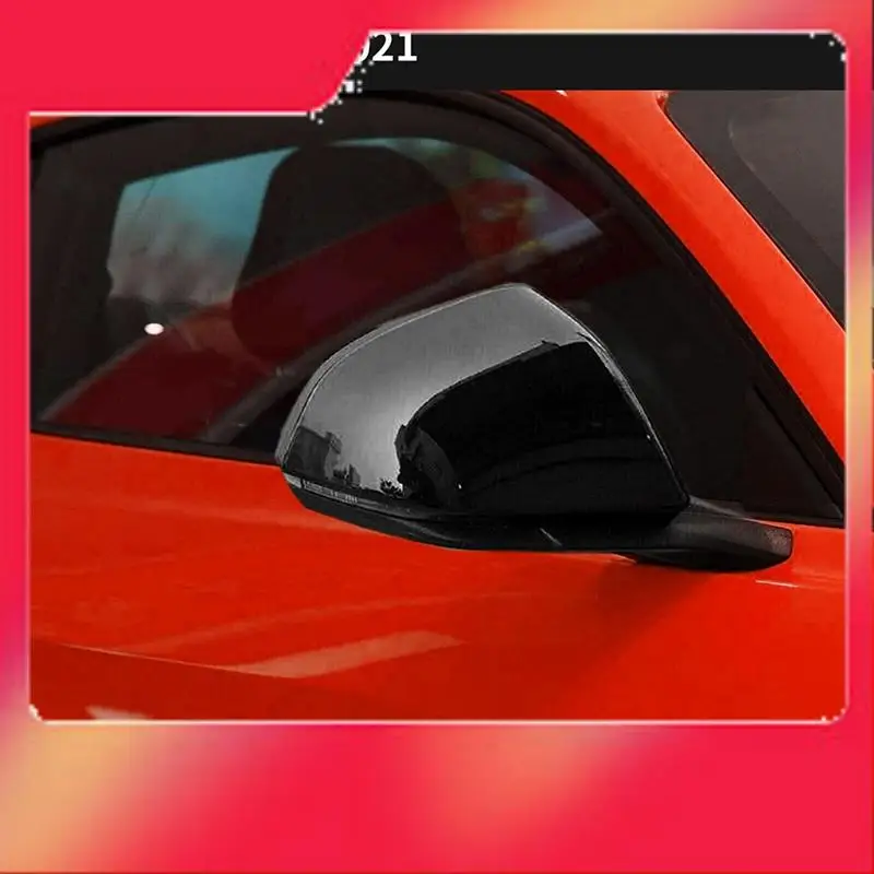 

ABS Black Side Door Rearview Mirror Cover Trim Shells Cap Replacement Accessories For Ford Mustang 2015-2020-M54K