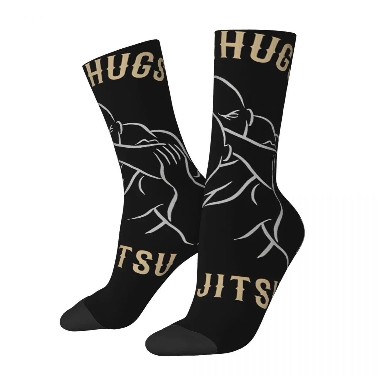 

Splendid Men's Socks Retro Harajuku Free Hugss Street Style Novelty Pattern Crew Sock