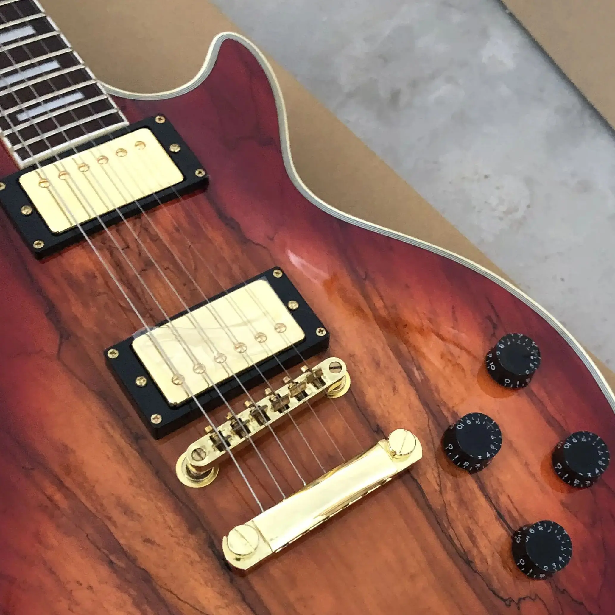 Electric Guitar LP Custom Shop P90 pickup rosewood Fingerboard Mahogany Body St.anda.rd High Quality Multiple styles on sale