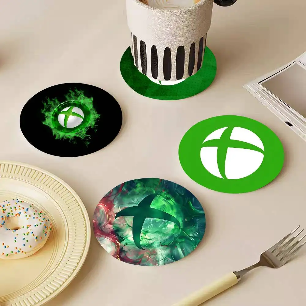 X-XboxS Game Wooden Coasters Heat-resistant And Non-slip Suitable For Restaurants And Cafes And Make Great Holiday Gifts