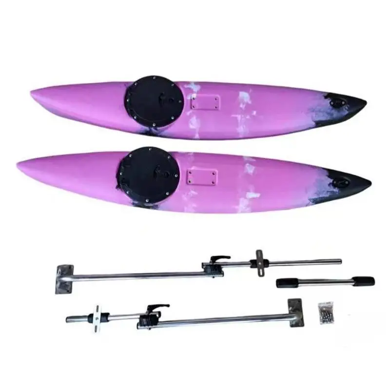 【HOT】Splicing kayak kayak canoe single luya boat fishing boat balance pontoon