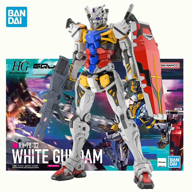 

В наличии BANDAI Mobile Suit Gundam GQuuuuuuX HG 1/144 White Gundam Сборная модель Аниме Фигурки Коллекция игрушек ﻿