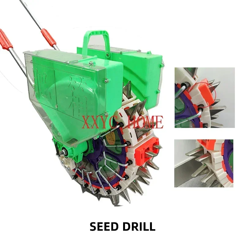 Hand Push Close Planting Seeder Legumes Vegetables Fertilization Automatic Multi-functional All-in-one Vegetable Order Machine