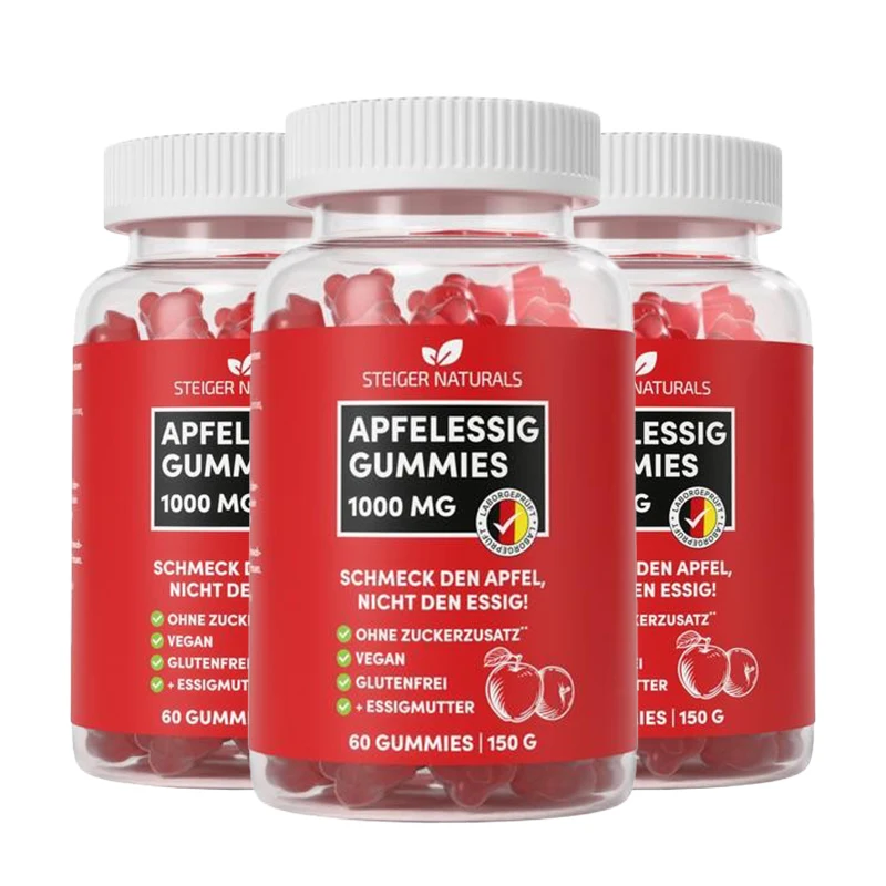 Apple Cider Vinegar Gummies - Supports Digestion, Detoxification and Cleansing, Replenishing Cellular Energy