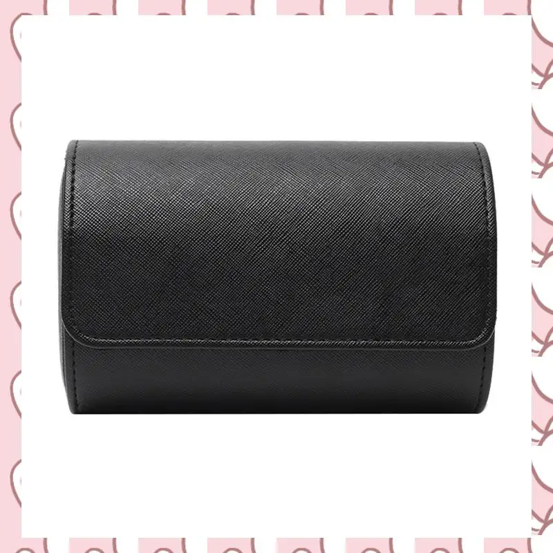

HHTL 1-Slot Watch Roll Travel Case Portable Vintage Leather Watch Display Case Watch Storage Box Watch Organizers Easy To Use Bl