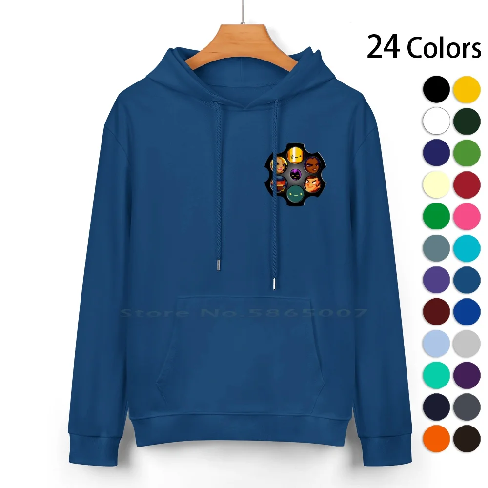 Enter The Gungeon Character Select Pure Cotton Hoodie Sweater 24 Colors Enter The Gungeon Indie Pixel Chamber Bullet Pilot