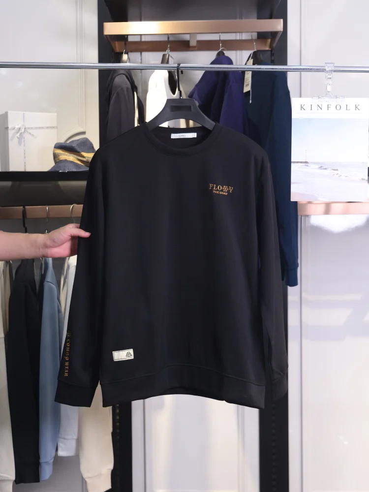 

Мужское худи Faionable Casual с круглым вырезом, новое, стильное, простое, весенне-осеннее, из смесового хлопка и полиэстера, теплое, для повседневной носки, свободного кроя