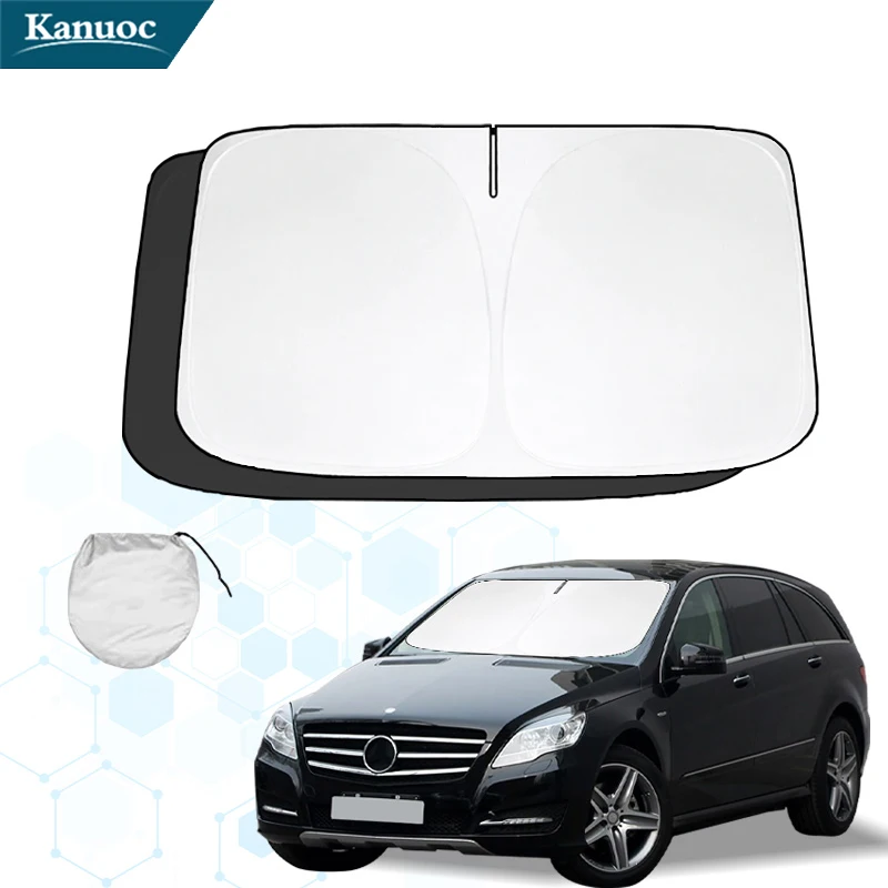 For Mercedes Benz R Class R300 R350 R500 R63 2006-2020 Car Front Window Sunshade Cover Sun Shade Windshield Visor Windscreen