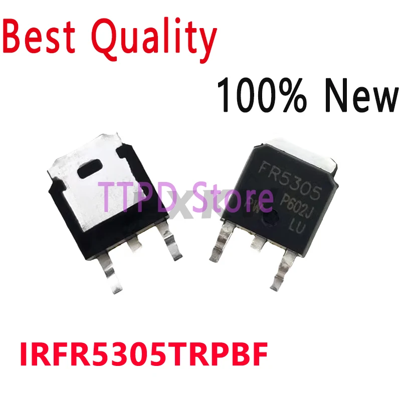 10/PCS New Original IRFR5305TRPBF IRFR5305 FR5305 TO-252 P-channel MOS Field Effect Tube In Stock