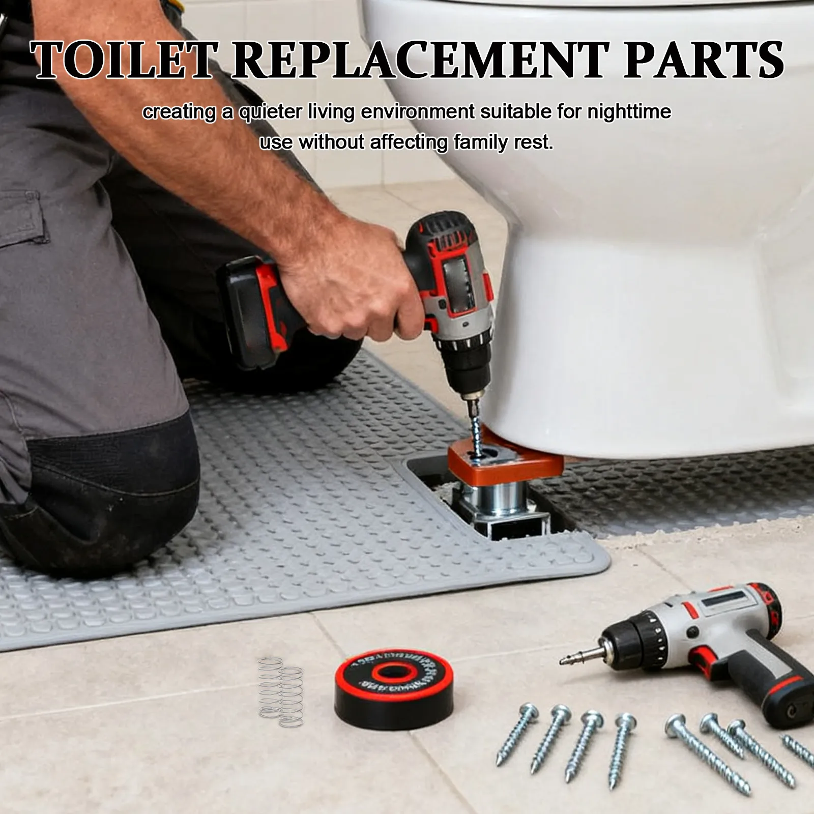 DIY Toilet Repair Spring Plumbing Maintenance Spare Button Cistern Push Dual Mini Compression Actuator Buttons