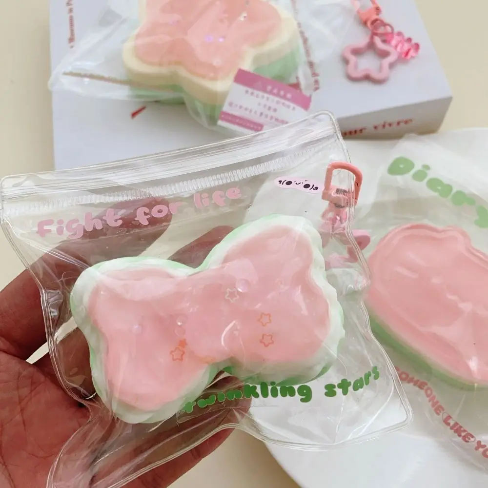 Estrelas simulação melancia squeeze brinquedo antiaderente gato super elástico brinquedos de frutas elástico super macio lento rebote brinquedo de frutas crianças