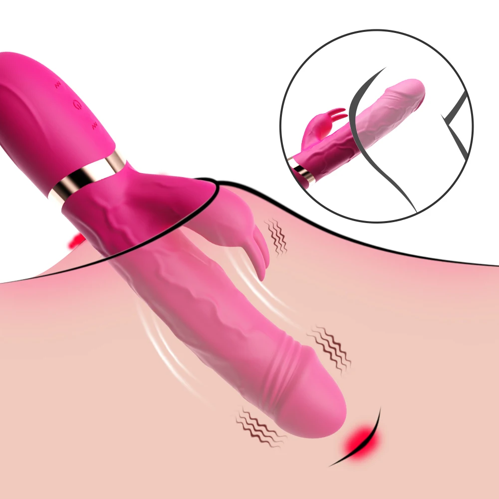 G-Spot Dildo Rabbit Vibrator 10 Speed Vibration Waterproof Vagina Clitoris Massager Sex Toys for Women