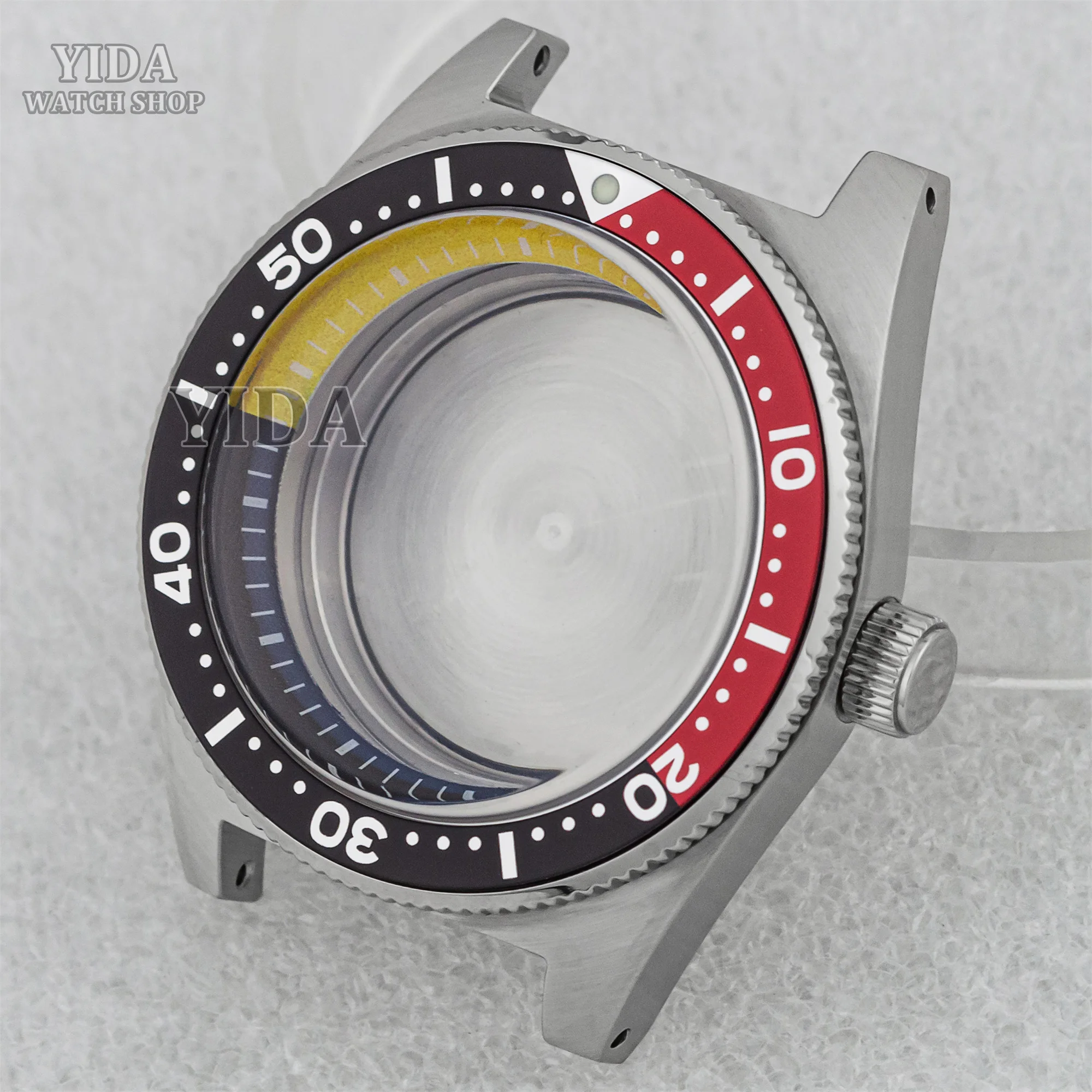 62MAS Diving 40mm Mod Watch Case Bubble Sapphire Glass Stainless Steel 30ATM Waterproof Fit NH34 NH35 NH36 Movement Accessories