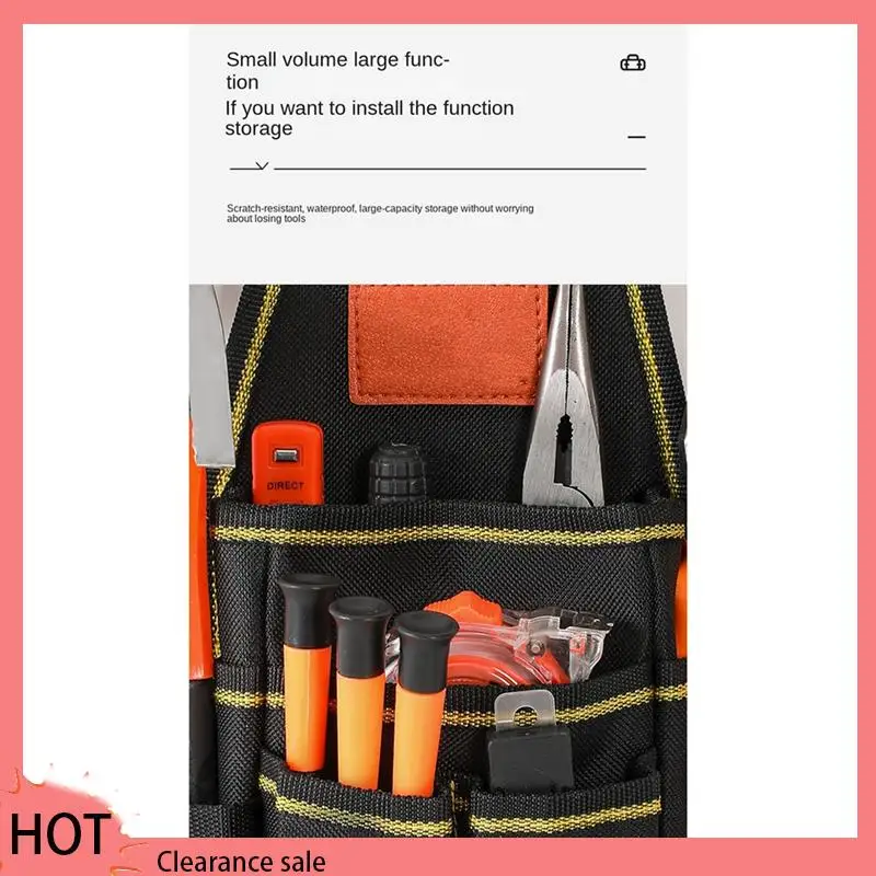 A88Z Gereedschapsopbergtas Hardware gereedschapstas Elektricien Timmerman Opslag Heuptassen Gereedschapstassen met grote capaciteit