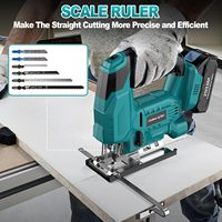 2700RPM Cordless Electric Jig Saw for Makita 18V Battery Variable Speed 3 Position Orbital Setting Jigsaw Cutting Handheld Saw
