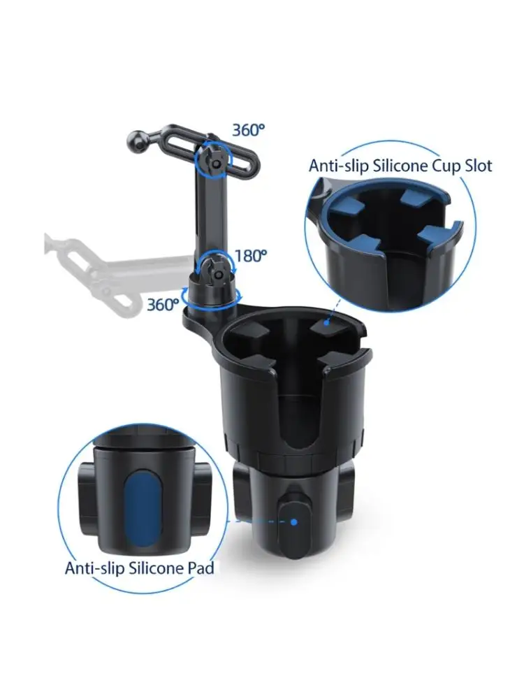  17mm Ball Head Vehicle Drink Container Cup Holder Mounting Base For Flexible Phone And Tablet Stands