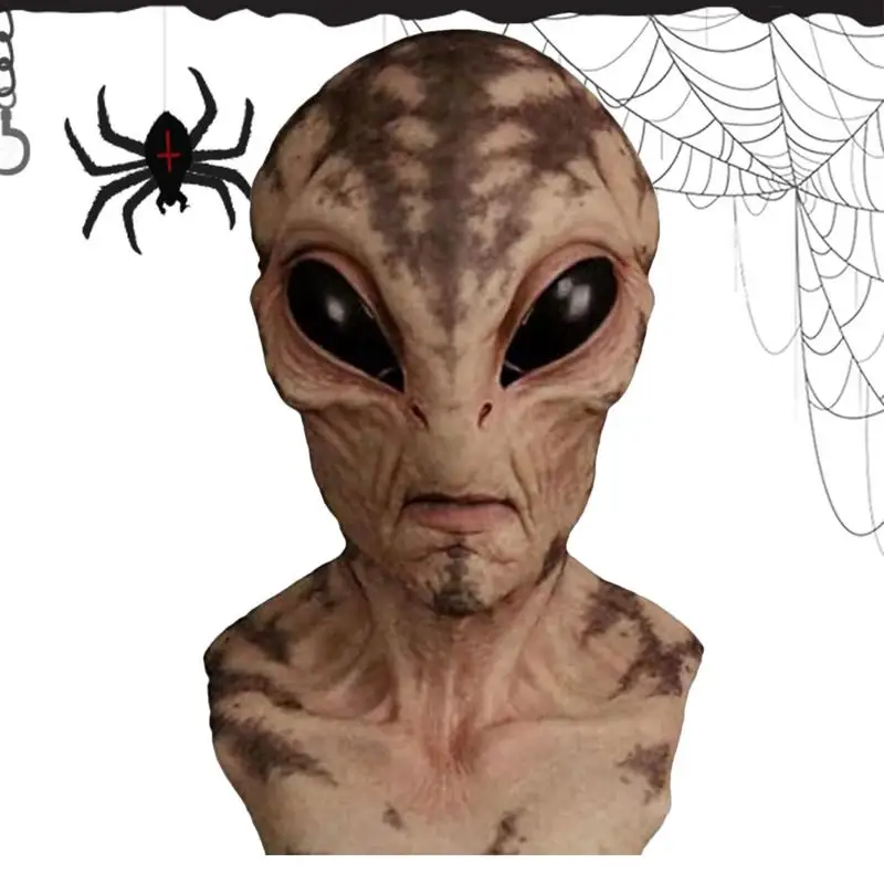 Scary Masque Alien Cosplay Scary Horror Masks Halloween Skull Skeleton Fancy Masque Full Heads Realistic Wearing Party Decor