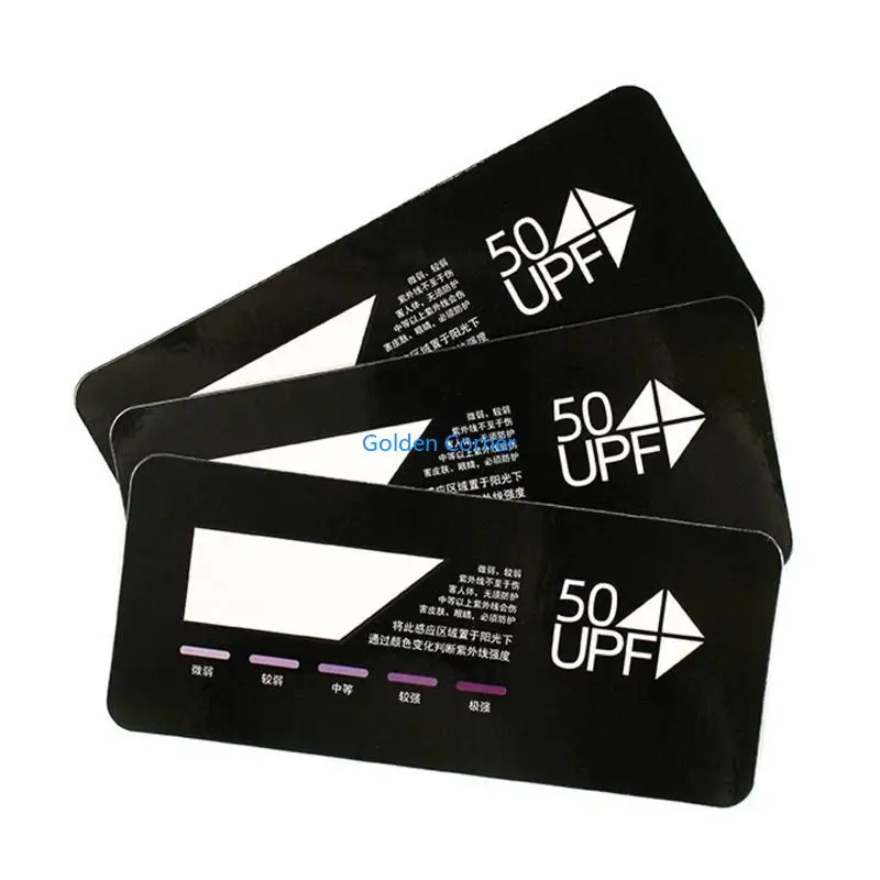 E15D Upgraded UPF50+ Test Card UV Test Card Art Paper UV Strength Testing Card Reuse