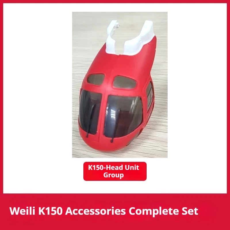 Wltoys Rc Helicopter Spare Parts Head Canopy For Wltoys K150 As350 4 Channel Brushless Simulation Flying Hobby For Adult