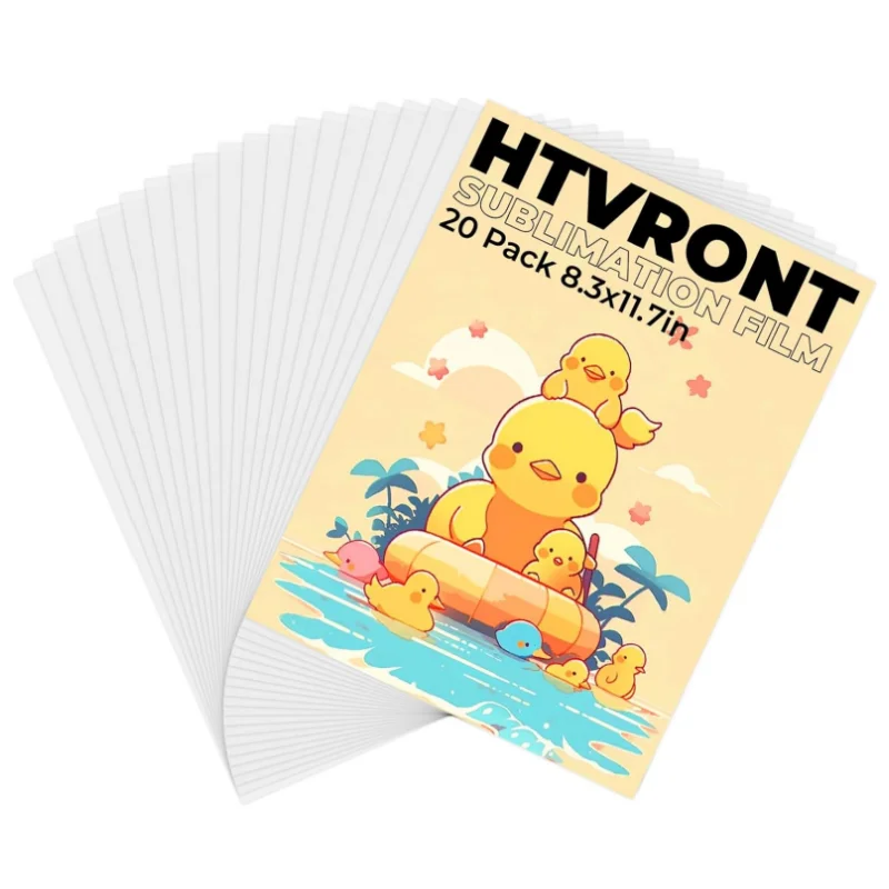 HTVRONT 20/50/80/100Pack A4 Sublimation Film Bundle Printable Sublimation Heat Transfer Film For H17 Phone Case Heat Press