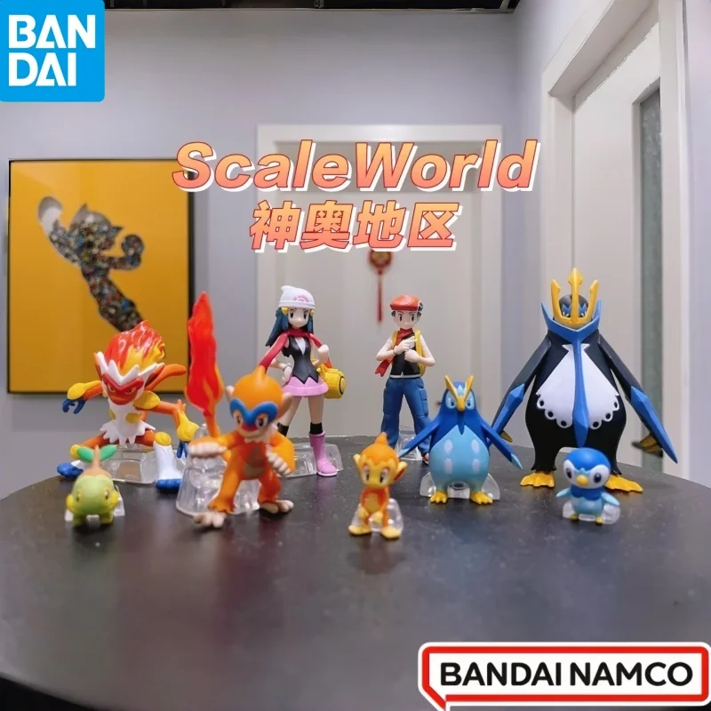 

Набор фигурок Bandai Pokemon - Sinnoh Turtwig Piplup Empoleon Chimchar Infernape - Коллекционные игрушки в стиле аниме в подарок