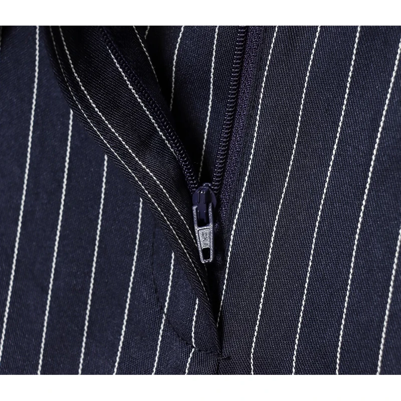 Celana Baggy Bergaris MUJER Celana Kasual Wanita Pinggang Tinggi untuk Wanita Celana Wanita Kaki Lebar Berlipat Celana Panjang Wanita Retro Streetwear