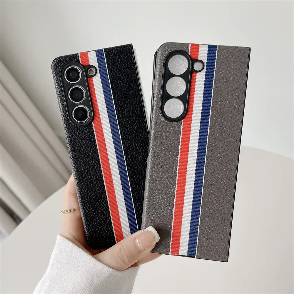 Phone Cases For Samsung Galaxy Z Fold5 Leather Case All-Inclusive Drop-Resistant Protective ZFold5 Cover Cross border selection