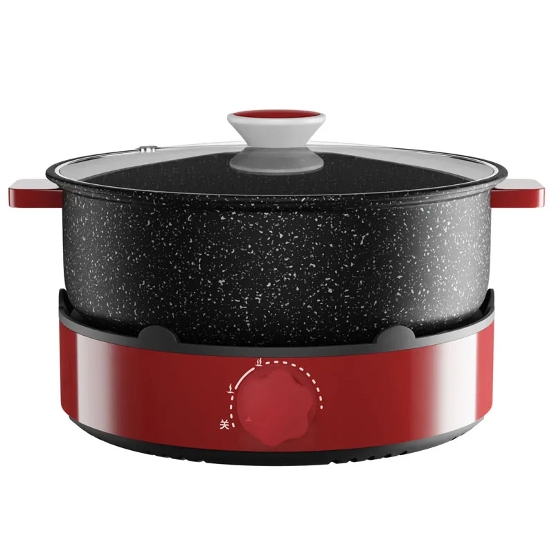 Factory OEM Hot Sale Mechanical 2-Layer Non-stick Coating Glass Lid Automatic Warmer Electric Home Food Steamer Plastic Housing