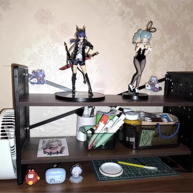 Desktop Computer Desk Storage Rack Home Gaming Room Office Organizing Shelf Student Desk Perforated Board