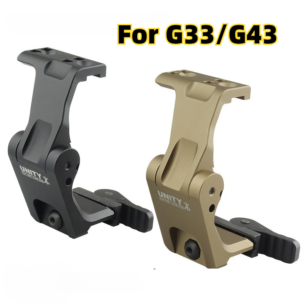 Tactical G33/G43 Rollover Bracket Mount Optic Riser Scope Mount for 551 552 553 558 Holographic Red Dot Sight
