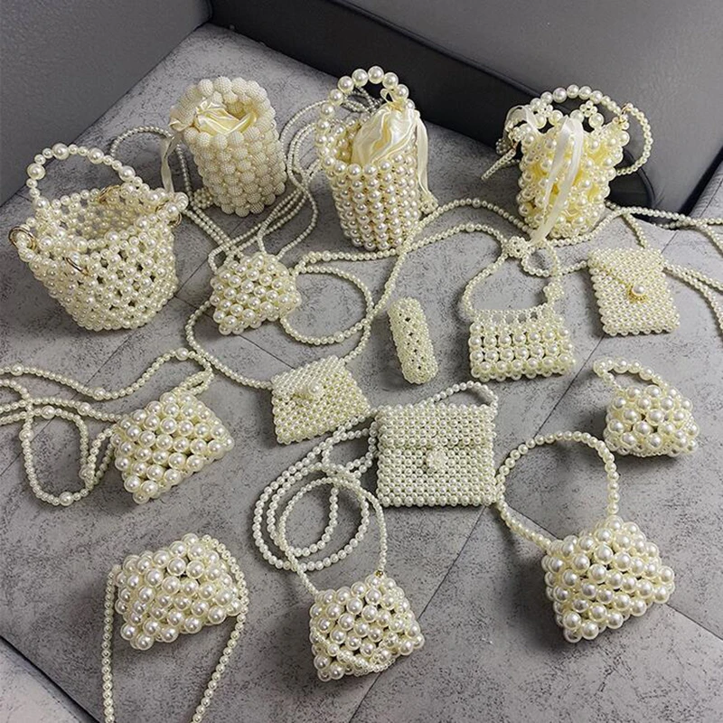

【F】1PC Kawaii Kids Coin Purse Pearl Purses For Girls Toddler Princess Crossbody Bags Kids Wallet With Pearls Baby Handbags